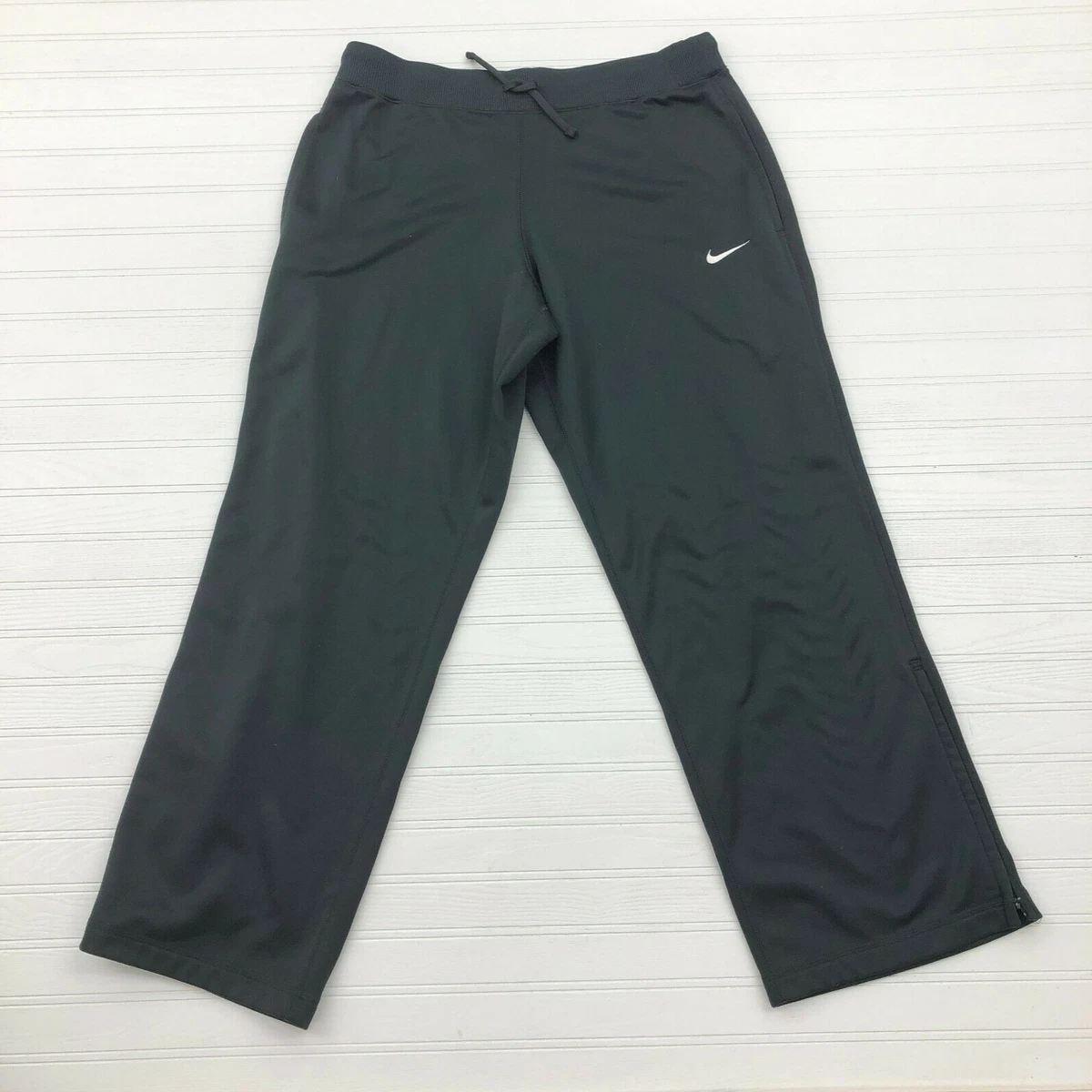 Nike Therma-FIT Gray Athletic Logo Pull On Drawstring Pants Women's Size XL