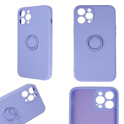 FÜR APPLE  IPHONE 16e - Handy Hülle mit Ring Holder Case Tasche GRIP Violett