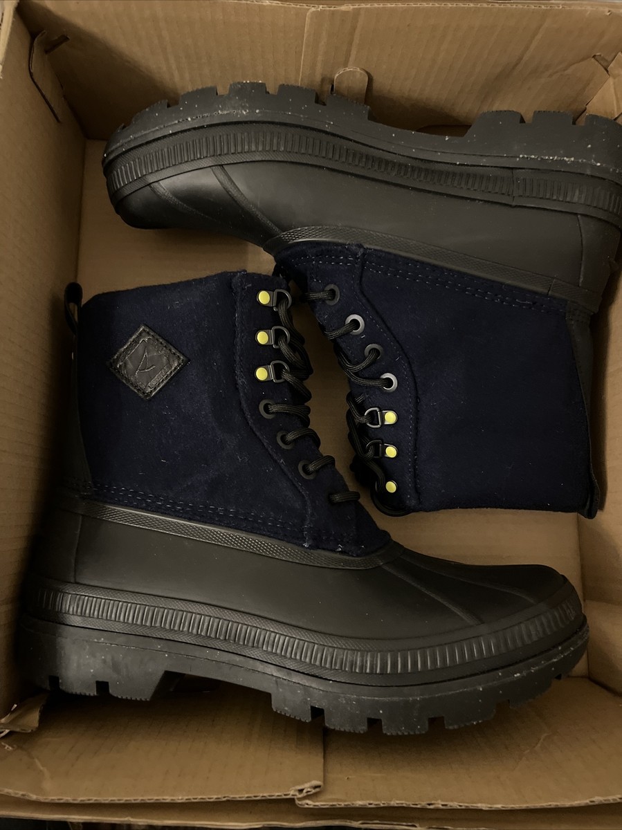 New Sz 7 SPERRY Ice Bay Wool Navy Boots WARM | eBay display picture 2