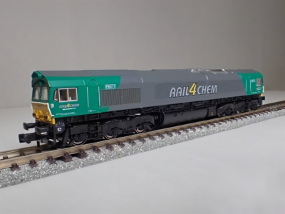 【激安】KATO製 class 66　RAIL4CHEM N Scale Kato Lemke K10817 Class 66 Rail4Chem #PB017 Diesel Engine