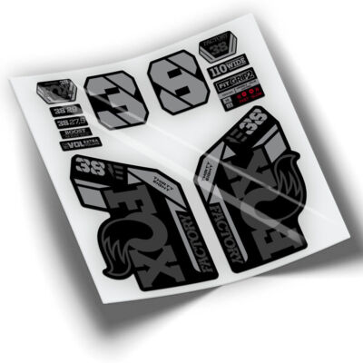 WP436 GABELAUFKLEBER  FOX 38 FACTORY EBIKE 2021 2024 SET DECALS
