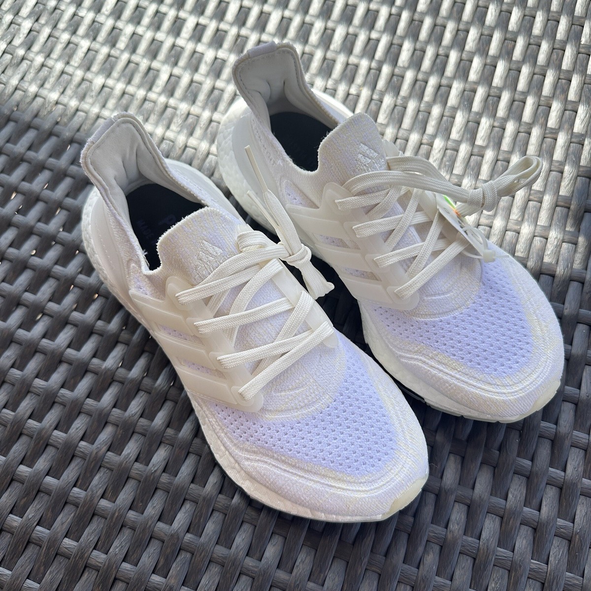 adidas gazelle silver green womens Adidas Women's Ultraboost 21 Cloud White Running Shoes main image 0