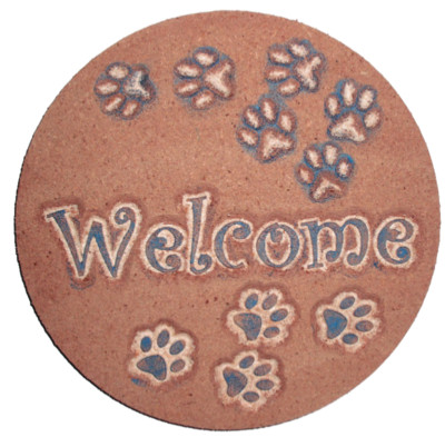 Cat dog plaque plastic mold cement plaster concrete mould  10'' x 3/4''