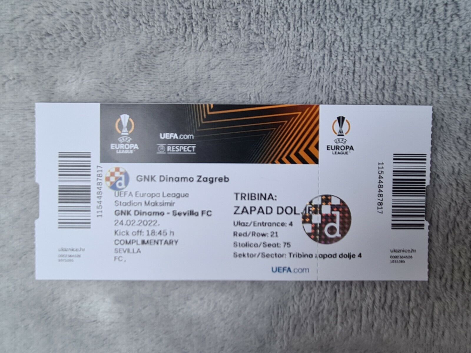 Tickets for Paket UEFA Liga Evrope 2022/23, 08.09.2022 at 21:00 (en)