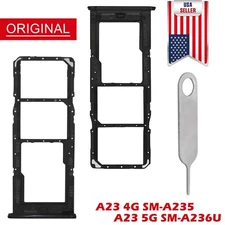OEM SIM Card Tray MicroSD Holder Slot For Samsung Galaxy A23/ A23 5G A236U Black
