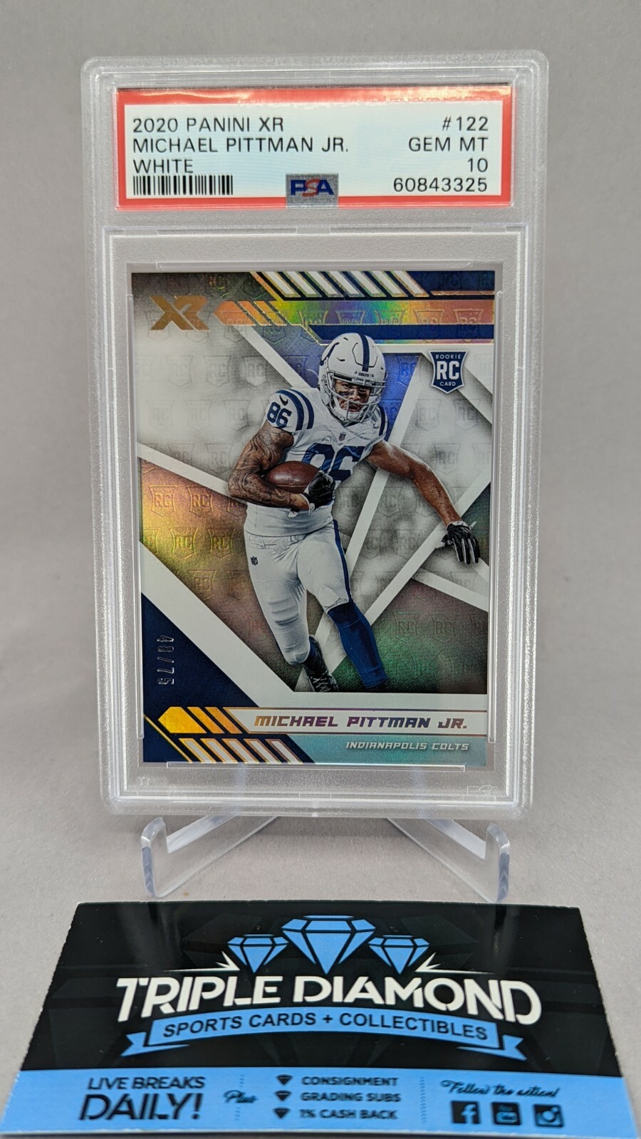 Michael Pittman Jr. Panini XR #122 White
