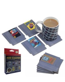 Nintendo NES Classic Video Game Cartridge Coasters 2017 Super Mario Donkey Kong