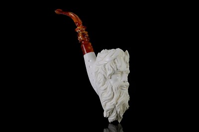 Erdogan Ege ZEUS Head Pipe New Block Meerschaum W Case#207