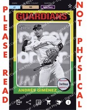 Topps BUNT App DIGITAL Andres Gimenez Guardians Signed Heritage SuperRare