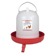 Hen's Choice  - 8L/2.1 gal Chicken Waterer  Adjustable Legs  Hangable Drinker