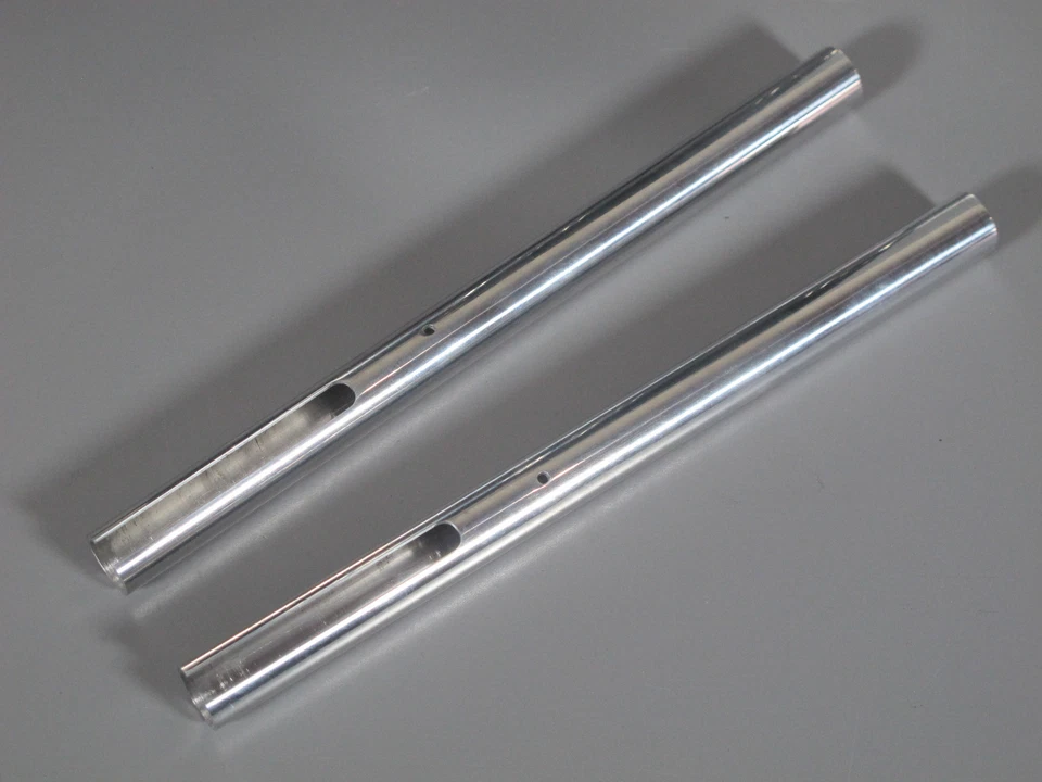 New Pair 1/2" Aluminum Exhaust Pipe 1/14 Tamiya RC King Knight Hauler Globeliner - Image 3 of 4