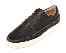 Nicholas Deakins Mens Brown Pebbled Leather N.D.S Aldous Trainers