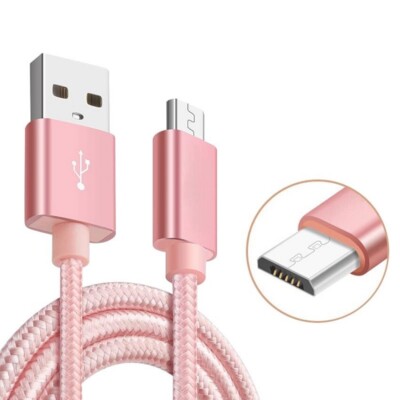 2M 3M Braided Micro USB Data Charge Cable Cord for Sony Xperia Z1 M E P SP Z5 M5