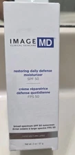 Image MD Clinical Skincare Restoring Daily Defense Moisturizer SPF 50 2oz New