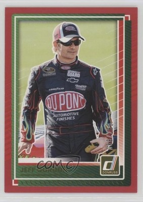2025 Panini Donruss NASCAR Red 68/299 Jeff Gordon #15 HOF 04br