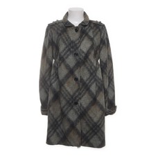 Zara Woman, Mantel, Damen, Größe: L, Grau/Mehrfarbig, Glencheck, Tweed #a2N