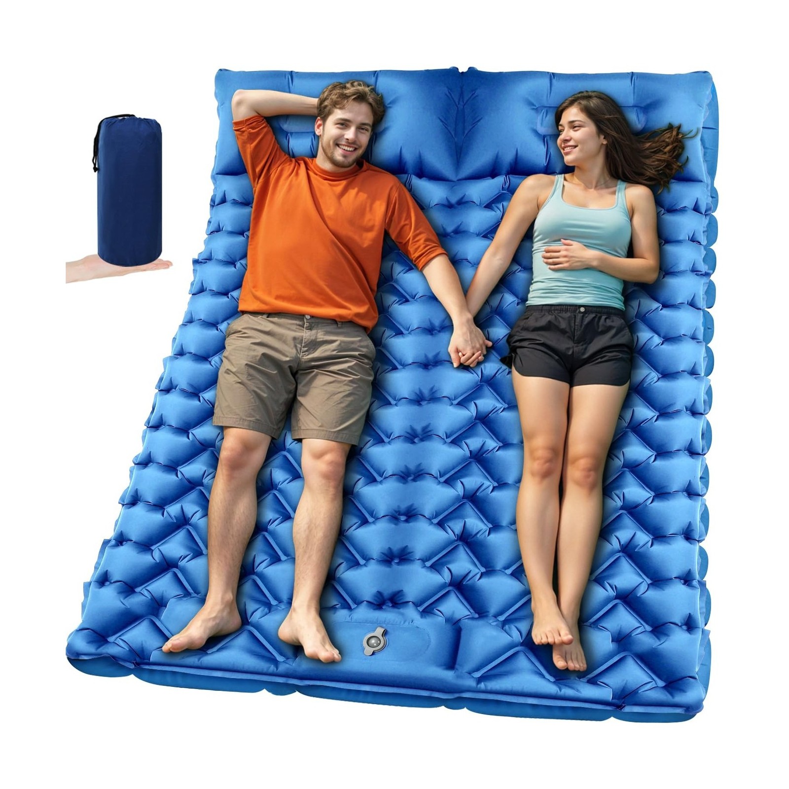 Sleeping Pad for Camping 2 Person, Double Camping Pad with Built-in... Fast Ship