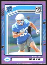 10058G 2024 Donruss #332 Sione Vaki Optic Rated Rookies Preview Pink