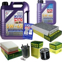 Mann Inspektionspaket 6L Liqui Moly 5W-40 FüR Renault Megane Grandtour 1.9 Dci
