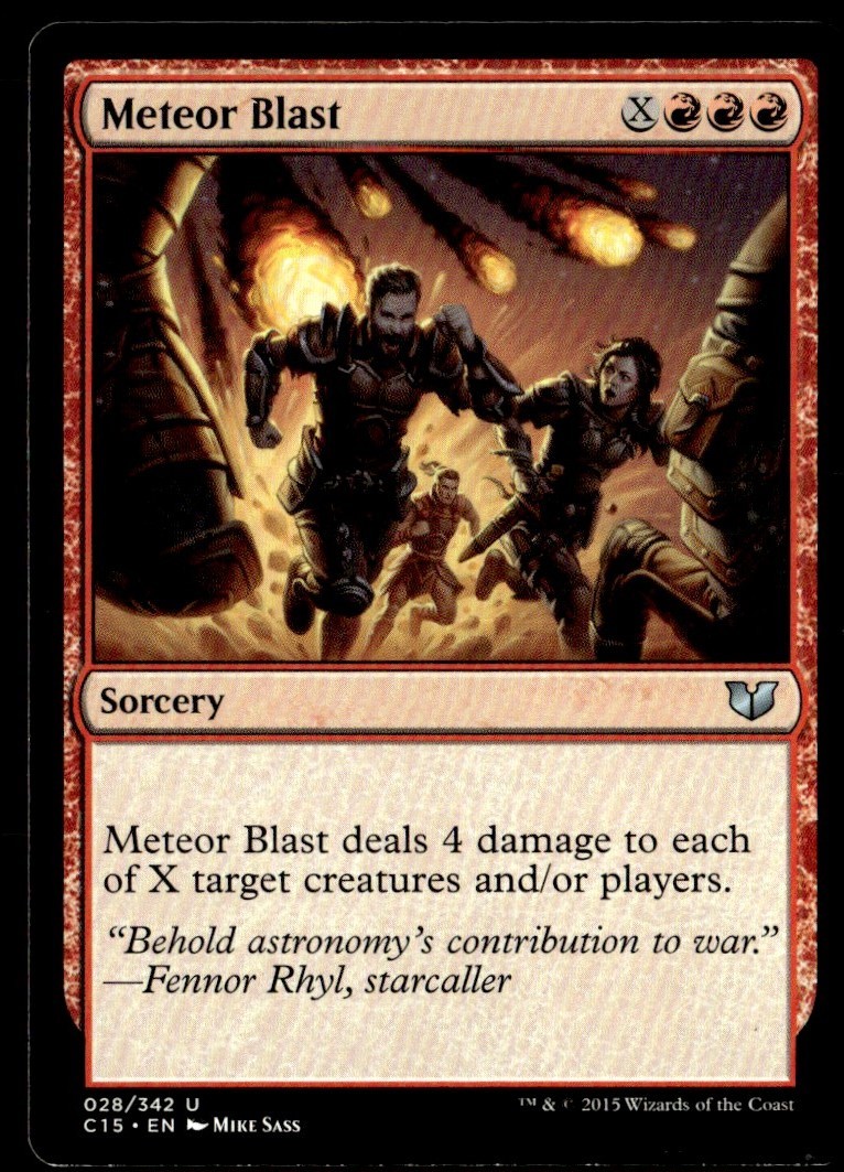 2015 Commander 2015 Meteor Blast Commander/Uncommon #28