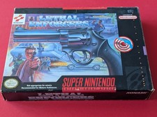 Seltenes Big Box Super Nintendo SNES Spiel Lethal Enforcers mit Pistole in OVP !