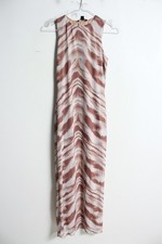 New Look Womens Abstract Mesh Lined Maxi Dress - Size 8 NEW (L42)