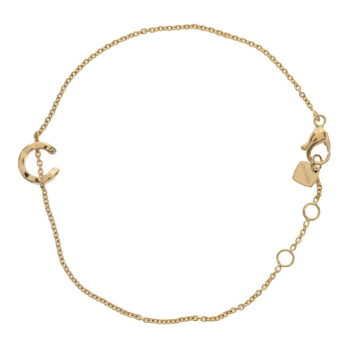 AUTH CHANEL COCO CRUSH BRACELET MATELASSE QUILTING K18 YELLOW GOLD WOMENS F/S