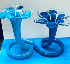 New Murano Style Art Glass Decor Vase Flower Different Color Italy YOUR CHOICE:
