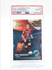 THEO HERNANDEZ 2023 DONRUSS ZERO GRAVITY SOCCER GOLD /10 PSA 8 Q0902