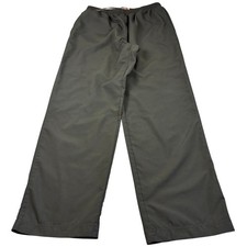 Y2K Nike Team XL Black Track Pants Polyester Straight Leg Mesh Lined Athletic