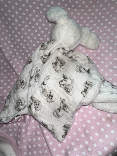 Mud Pie White Dog Security Blanket LOVEY HTF Bichon Frise Baby Puppy Plush Soft! - Picture 11 of 14