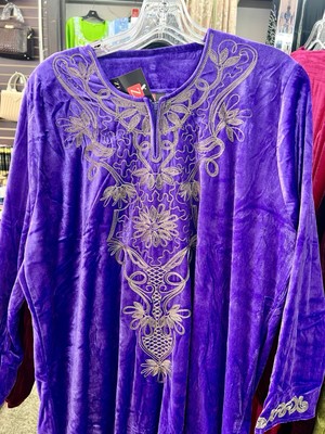 Long sleeve house wear  nice for cold- Purple,Rare Color 