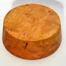 BLACK CHERRY BOWL BLANK, 8"X3" WOOD LATHE TURNING CARVING STOCK, FREE SHIPPING 