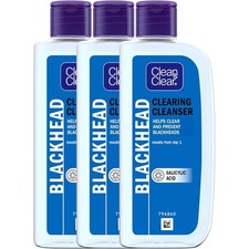 Clean & Clear Blackhead Clearing Oil-Free Cleanser 3 x 200ml