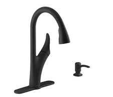 Kohler REC32323  SD  BL Touchless Pull  Down Kitchen Faucet w/ Soap Dispenser Black