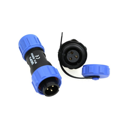 WEIPU SP13 3-Pin IP68 Waterproof Aviation Circular Connector, 13A 250V Chassis P
