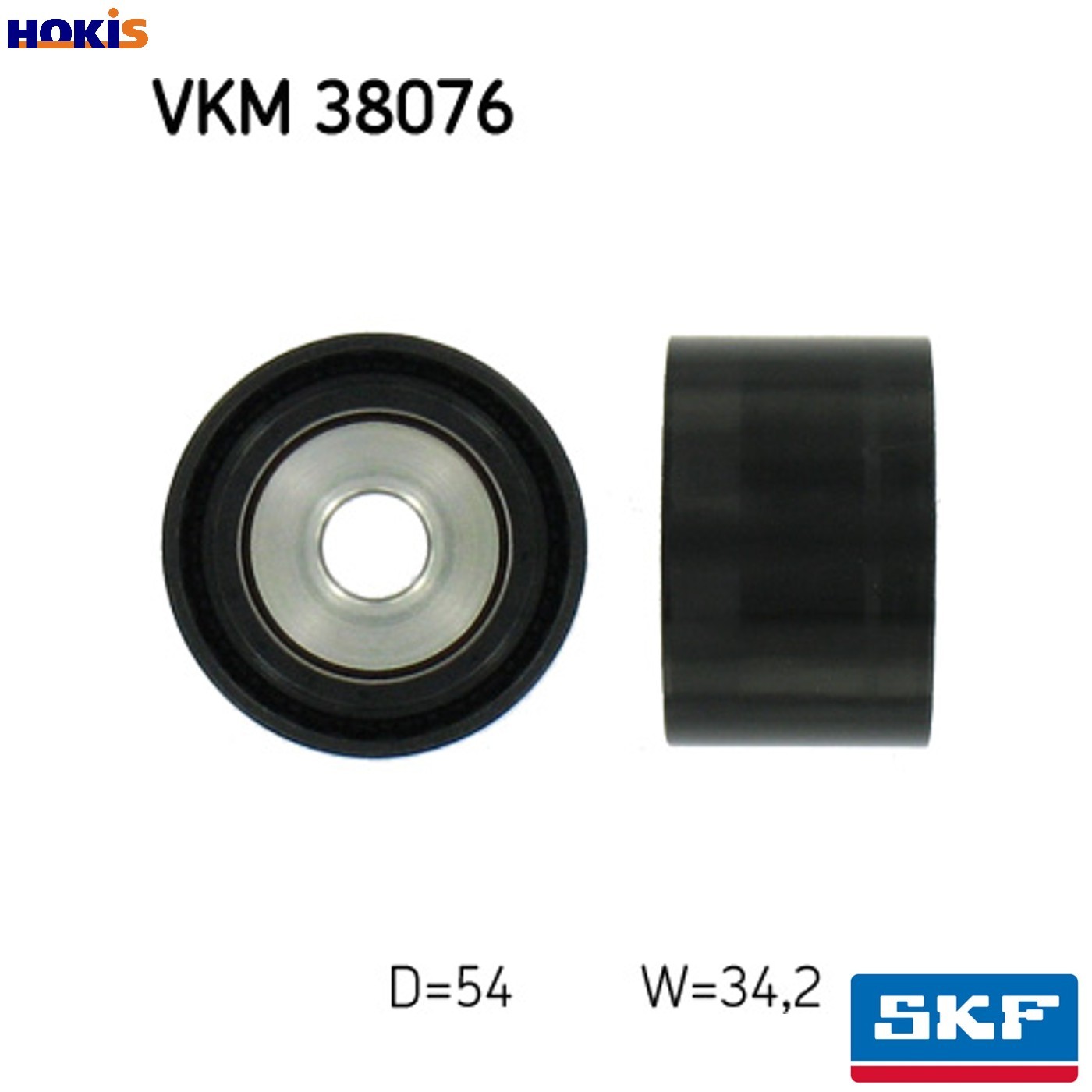 Aux Belt Idler Pulley fits MERCEDES ML300 W164 3.0D 09 to 11 OM642.940 Guide SKF - Image 19