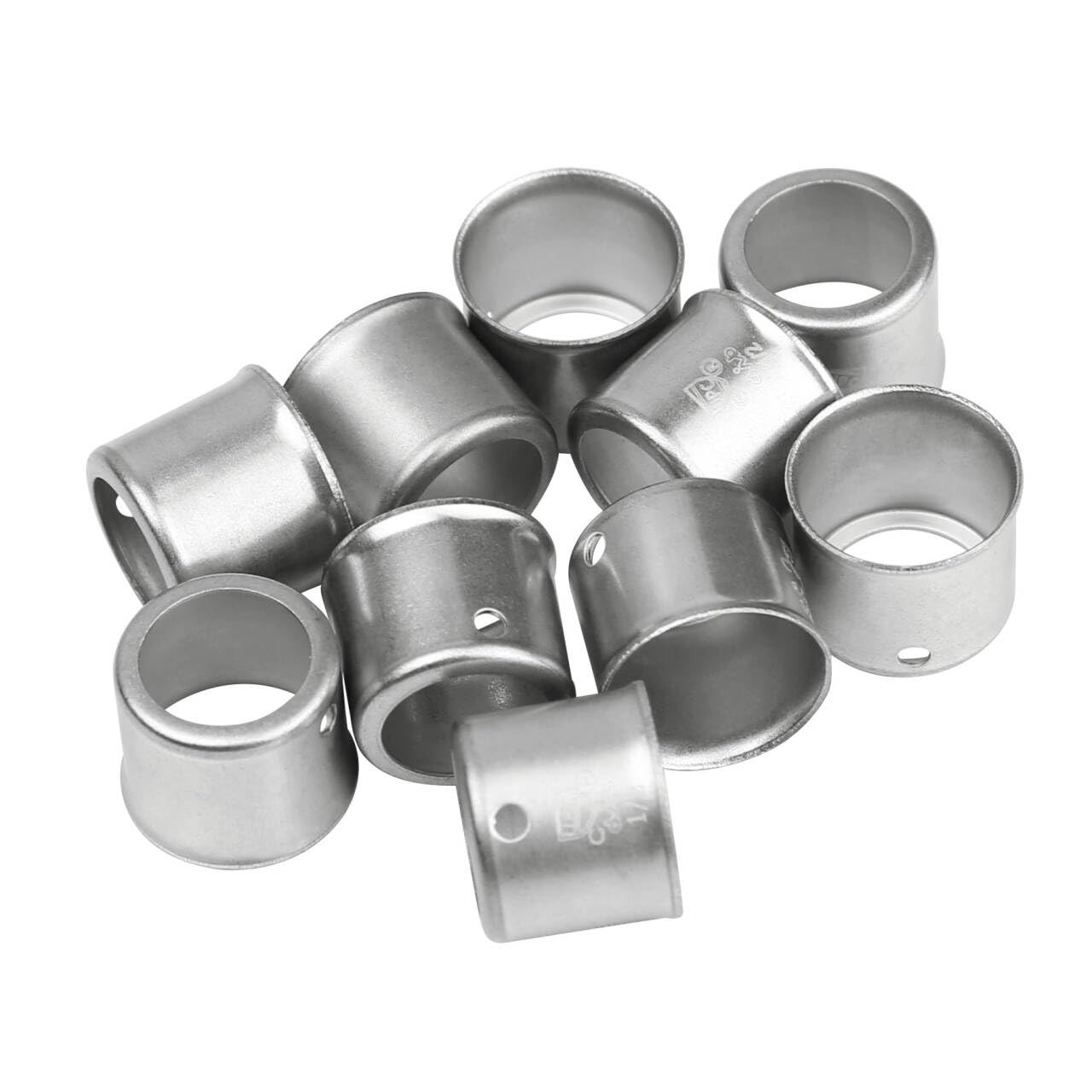 Sysarua 100 Pack Pex 1/2″ Stainless Steel Press Sleeve for Brass (ASTM F1807)...