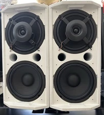 (Pair)COMMUNITY PROFESSIOBAL LOUDSPEAKERS CPL27 TWO-WAY LOUDSPEAKER SYSTEM White