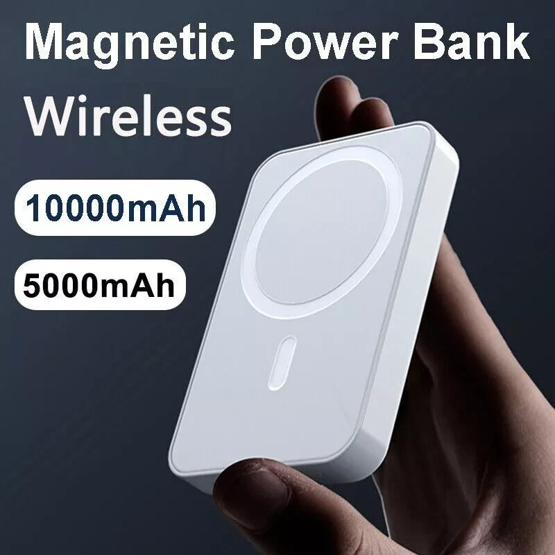 Magnetic Wireless Power Bank for iPhone 16 15 14 13 12 11 X