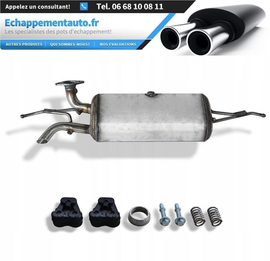 Catalyseur Smart Fortwo II 1.0i en acier inoxydable durable 4514900081