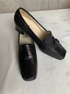 Mocassins MARCO Made in France 39,5 NOIR - Belle qualité de cuir souple - NEUFS - Photo 1/4