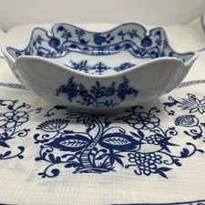 Quadratische Zwiebelmuster Servierschale Stadt Meissen Teichert 17,5-18 cm