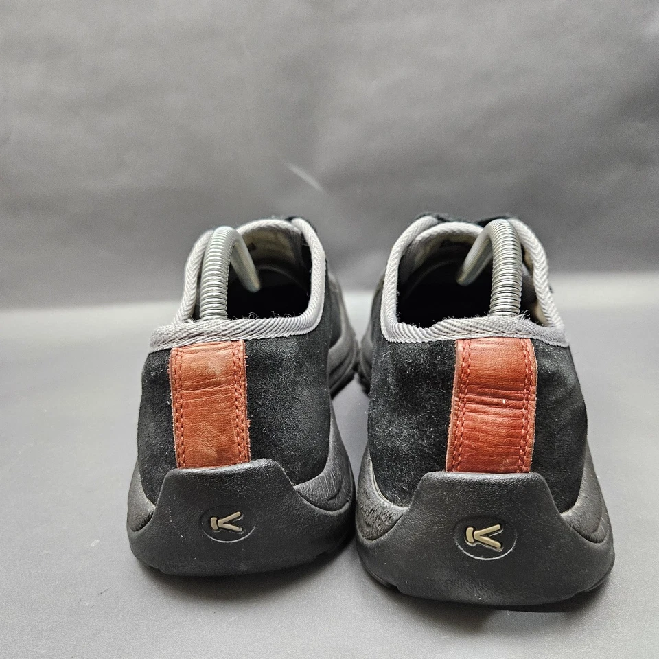 Keen Portola Zapatos Mujer Talla 11 Negro Gamuza Cuero Caminar Oxford Senderismo Foto 4 de 4