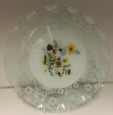 Vintage Fiesta Glass Round Plate Diameter 32cm