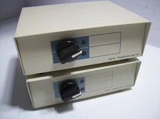 Lot of 2 KENTEK DB25 2 Way Manual Data Transfer Switch Box RS232 PC Printer, NOS