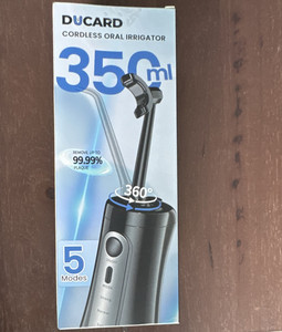 Ducard AOW11 Cordless Portable Waterproof Water Flosser 350ml Black 5 Modes