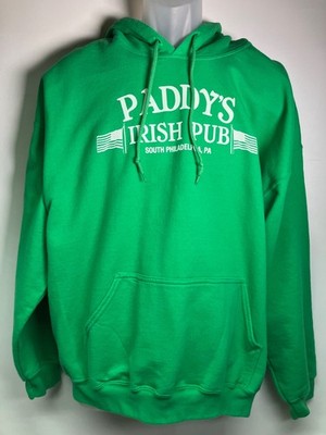 Vintage Its Always Sunny in Philadelphia Paddy's Irish Pub Green Hoodie Mens XL