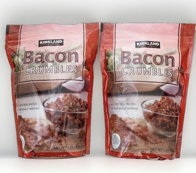 Kirkland Signature Bacon Crumbles 1.25 lb Bag 2 Pack Real Hardwood Smoked