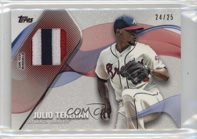2017 Topps Major League Material Red 24/25 Julio Teheran #MLM-JT 1t1s